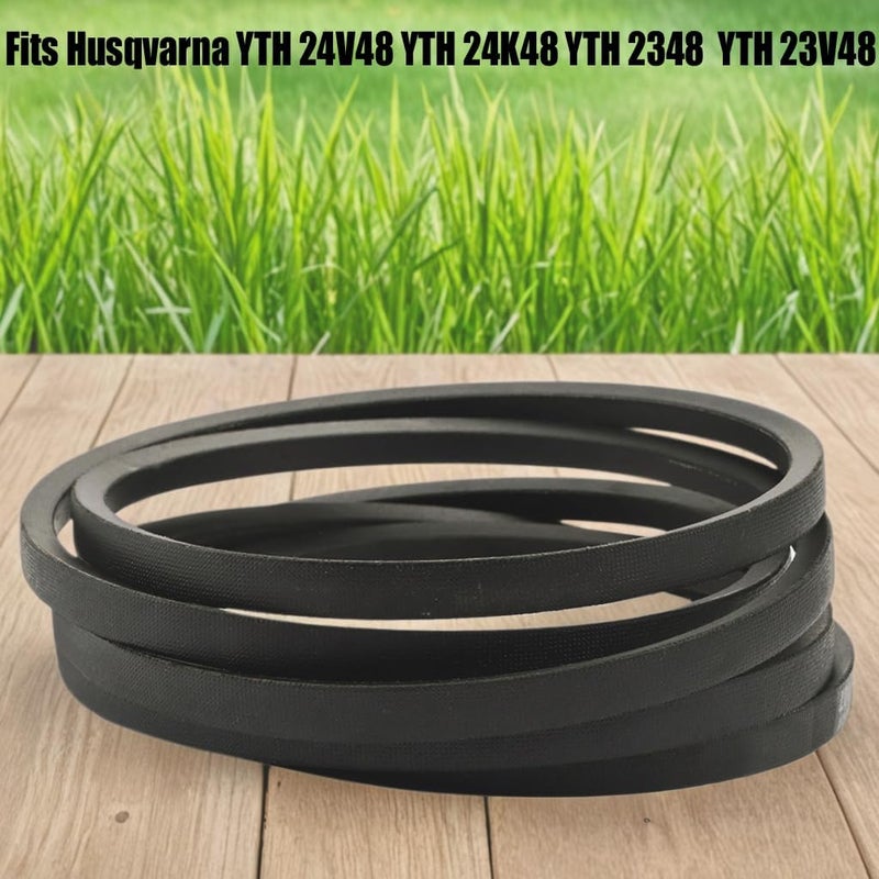 Annolai 532197242 197242 حزام سطح جزازة لهيونداي AYP 532197242 197242 كرافتسمان YTH 24V48 YTH 2348 YTH 24K48 استبدال 197242 33154 مع سطح 48" (5/8" x138 3/4")(532197242) - Image 4